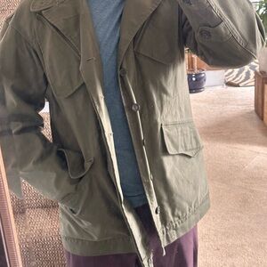 Dutch Olive Green Military Field Jacket 1987 vintage